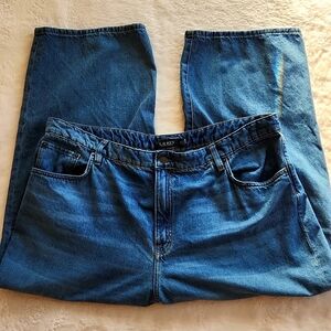 Lauren Ralph Lauren Straight Leg Jeans in Medium Blue